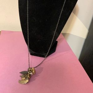 necklace with assorted charms, 26”